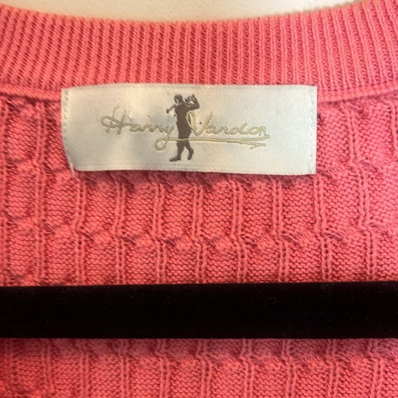 Harry Vardon Peach Knitted Golf Vest - Picture 3 of 5